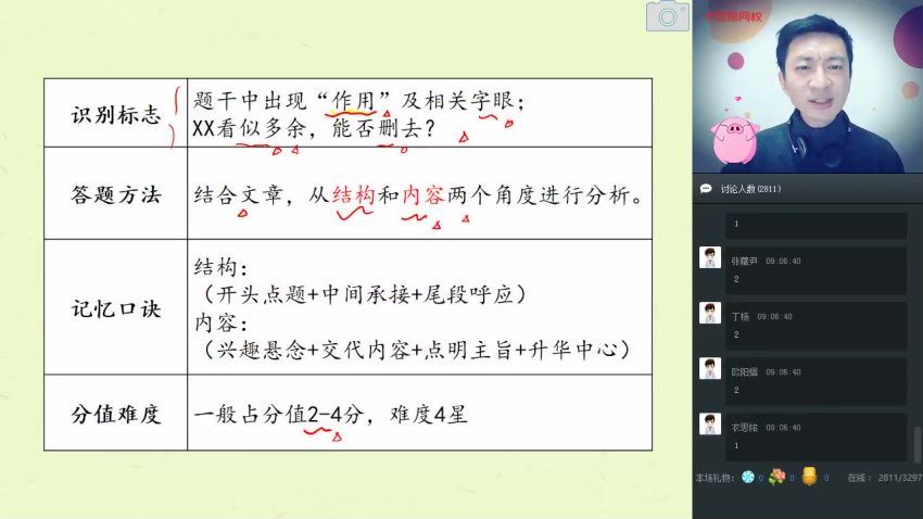 【2020-寒】初一语文阅读写作直播班（石雪峰），百度网盘